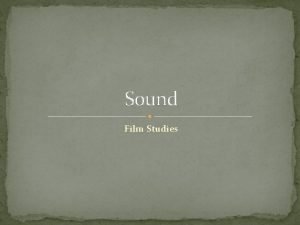Importance of sound in film