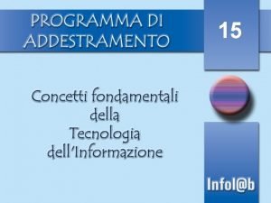 15 Concetti di base della tecnologia dellInformazione Nel