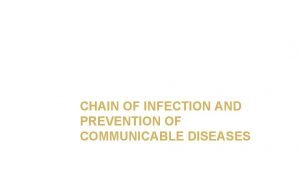 Communicable disease chain