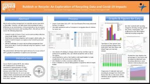 Rubbish or Recycle An Exploration of Recycling Data