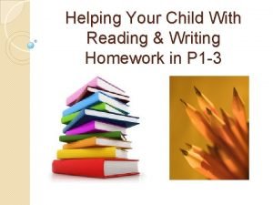 Reading homework ideas