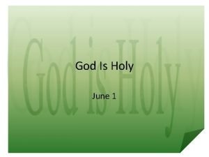 Holy june