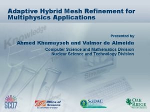 Adaptive Hybrid Mesh Refinement for Multiphysics Applications Presented