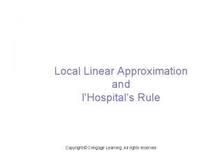 How to do l'hospital rule