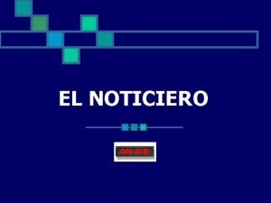 Que es un noticiero