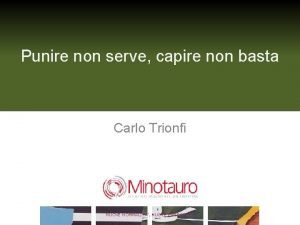 Punire non serve capire non basta Carlo Trionfi