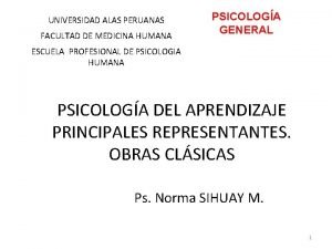 Universidad alas peruanas psicologia