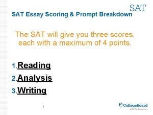 Sat essay score