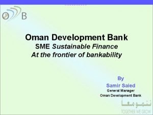 Oman development bank