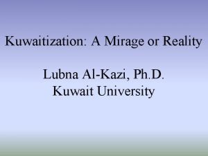 Kuwaitization