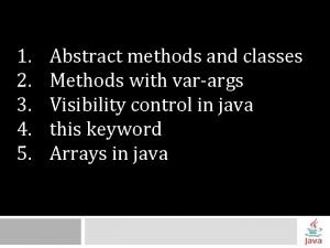 Can varargs be used in abstract method