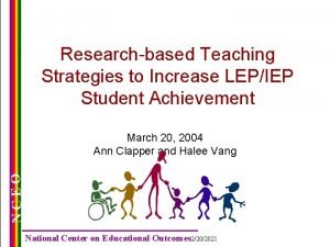 Researchbased Teaching Strategies to Increase LEPIEP Student Achievement
