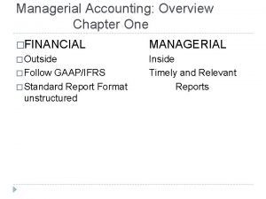 Chapter one flow Chapter one flow