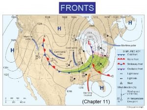 Cold front cross section