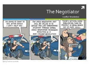 The Negotiator Conflict Resolution DeEscalation Strategies Techniques Sergeant