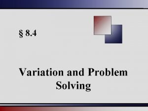 Direct variation problem solving Direct variation problem solving