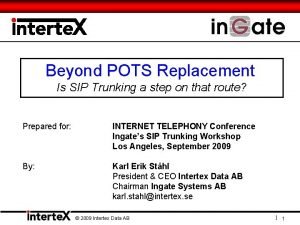 Beyond POTS Replacement Is SIP Trunking a step