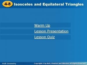 4-8 isosceles and equilateral triangles