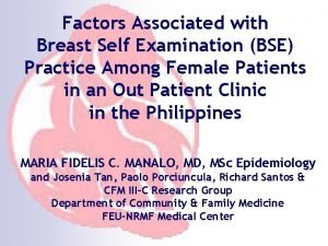 Conclusion of breast self examination