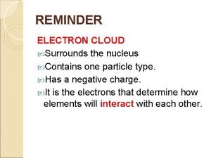 Electron cloud