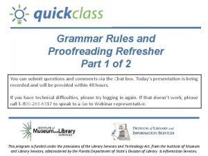 Rules of proofreading