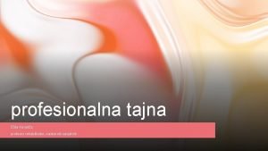 Profesionalna tajna