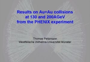 Results on AuAu collisions at 130 and 200