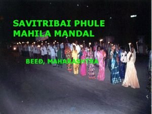 Savitribai phule organization