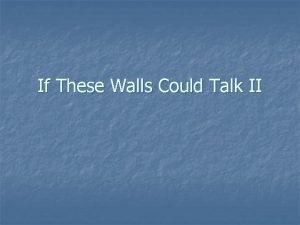 If These Walls Could Talk II Lesbianism in