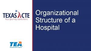 Organizational structure of hospital