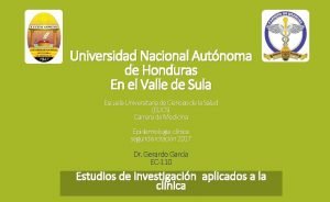 Universidad Nacional Autnoma de Honduras En el Valle