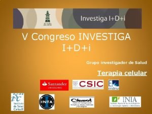 V Congreso INVESTIGA IDi Grupo investigador de Salud