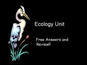 Ecology essential questions