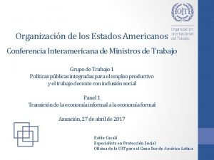 Organizacin de los Estados Americanos Conferencia Interamericana de