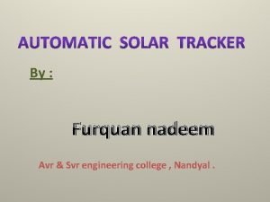 By Furquan nadeem Avr Svr engineering college Nandyal