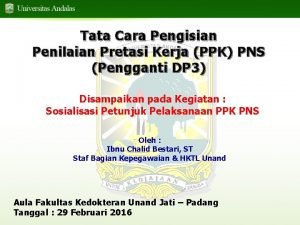 Ppk pns adalah