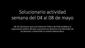 Solucionario actividad semana del 04 al 08 de