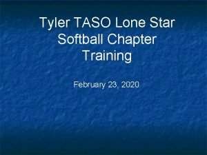 Tyler taso softball