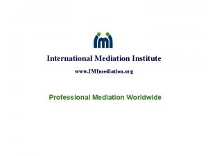 Imi mediation