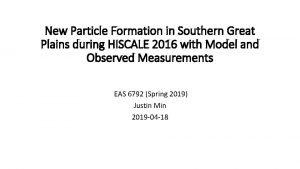 New particle formation New particle formation