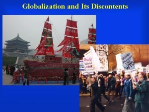 Globalization and Its Discontents IR Theories on the