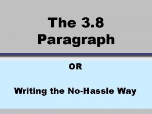 Abc paragraph format