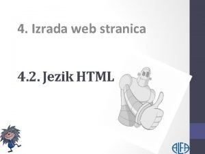 Izrada html stranica