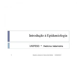 Epidemiologia