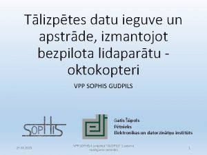 Tlizptes datu ieguve un apstrde izmantojot bezpilota lidapartu