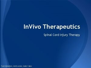 In vivo therapeutics