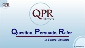 Qpr training quiz answers
