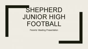 Shepherd junior high