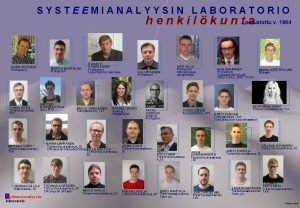 SYSTEEMIANALYYSIN LABORATORIO v 1984 h e n k