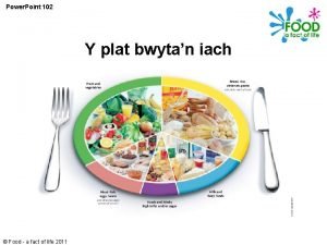 Plat bwyta'n iach